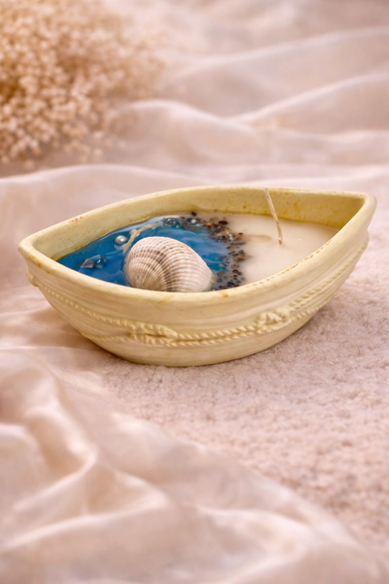 🌸Floral Boat concert Jar Candle