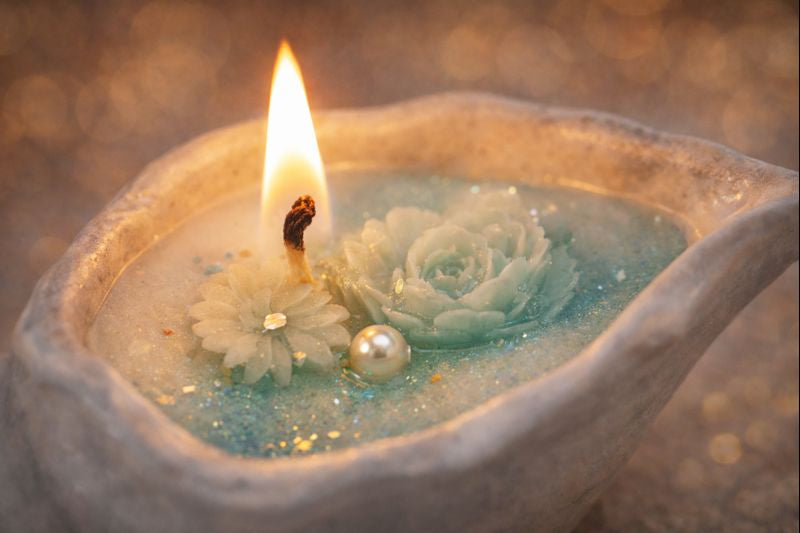 Ocean Bloom Shell Candle Collection