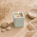 Broomoon Tranquil Bloom Aura Block Candle – Handmade Decorative Candle for Chic Interiors & Self-Care Moments