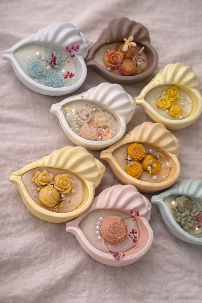 Seafoam Blossom Candle