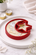 Red Moon &amp; Star Decorative Candle – Luxury Handmade Spiritual Soy Wax Candle for Home Décor &amp; Gifting