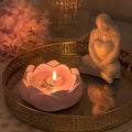 Broomoon Pink Butterfly Blossom Candle – Decorative Lotus Soy Wax Candle for Relaxing Spaces & Luxury Celebration Décor