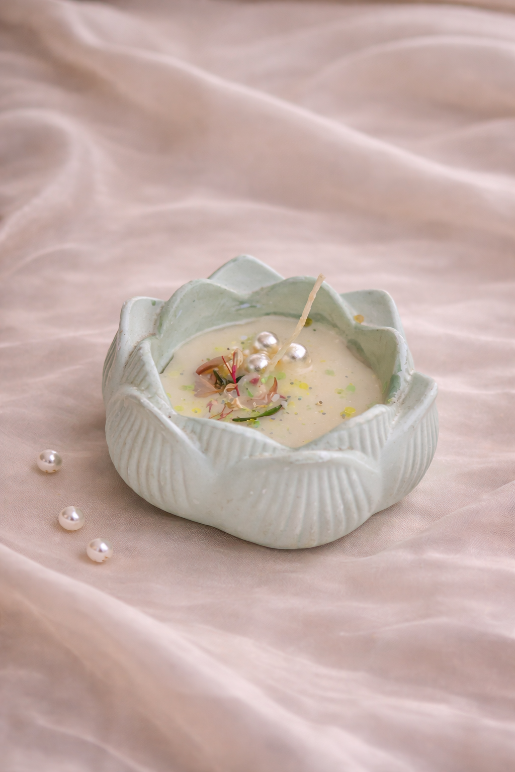 Broomoon Decorative Lotus Blossom Scented Candles