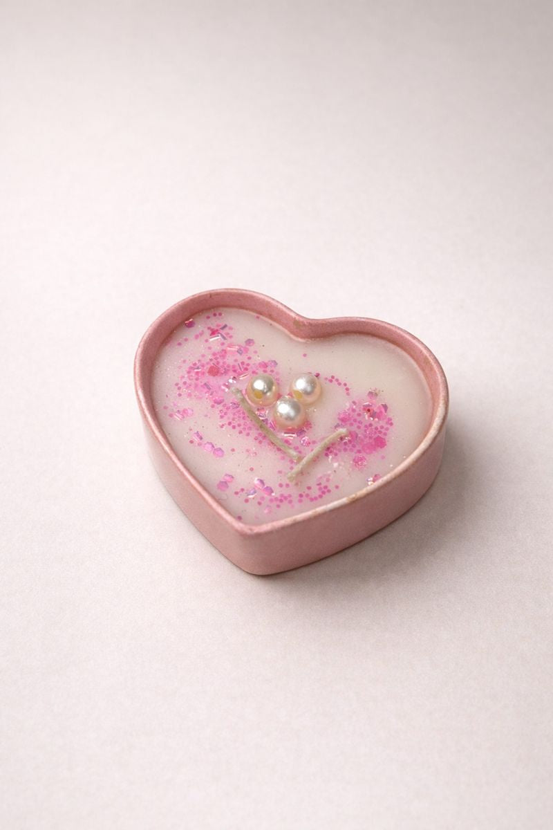 Handcrafted Heart Candle Collection