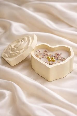 Broomoon Pearl Bloom Box Candle – Luxury Soy Wax Candle for Romantic Décor