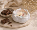 Broomoon SnowPetal Butterfly Blossom Candle – Decorative Floral Soy Wax Candle for Relaxing Corners & Celebration Décor