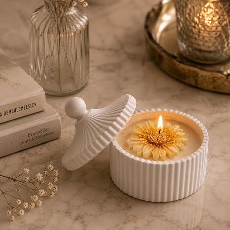 Broomoon Golden Sunflower Bloom Jar Candle