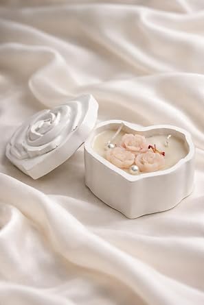 Broomoon Rose Bloom Box Candle – Handmade Soy Wax Decorative Candle for Home Décor & Gifting