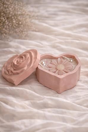 Broomoon Blush Bloom Box Candle – Handmade Soy Wax Decorative Candle for Home Décor & Elegant Gifting