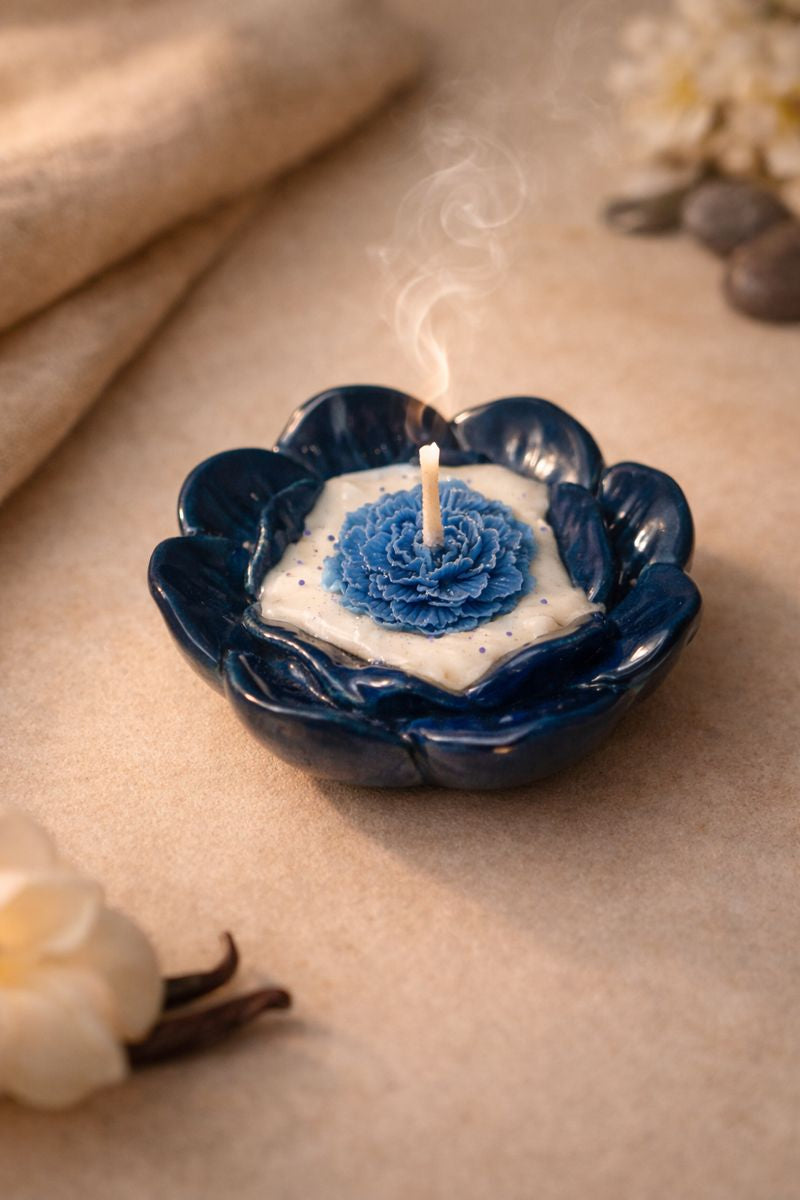 Ceramic  Aura Blossom Candle