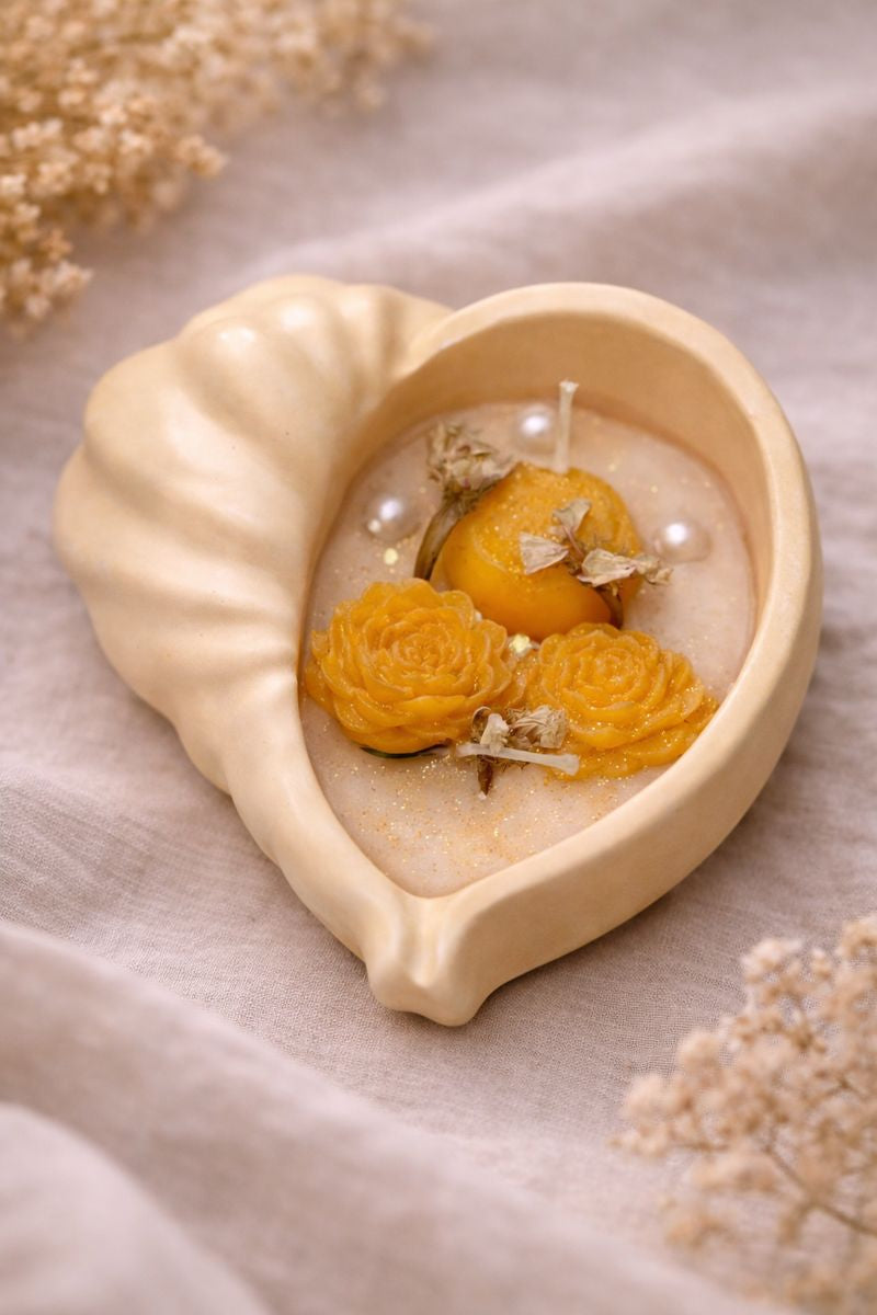 Seafoam Blossom Candle