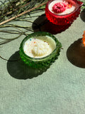 Vintage Hobnail Glass Tea light Candle