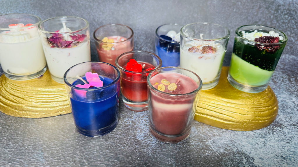 Luxury Mini Glass Jar Candles – Handcrafted Scented Decorative Votive Set