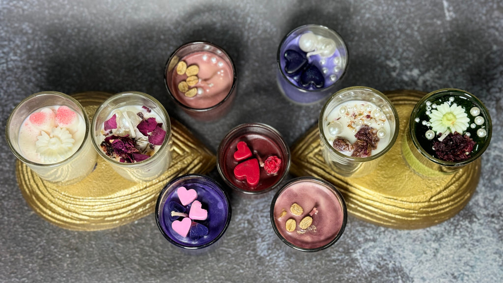 Luxury Mini Glass Jar Candles – Handcrafted Scented Decorative Votive Set