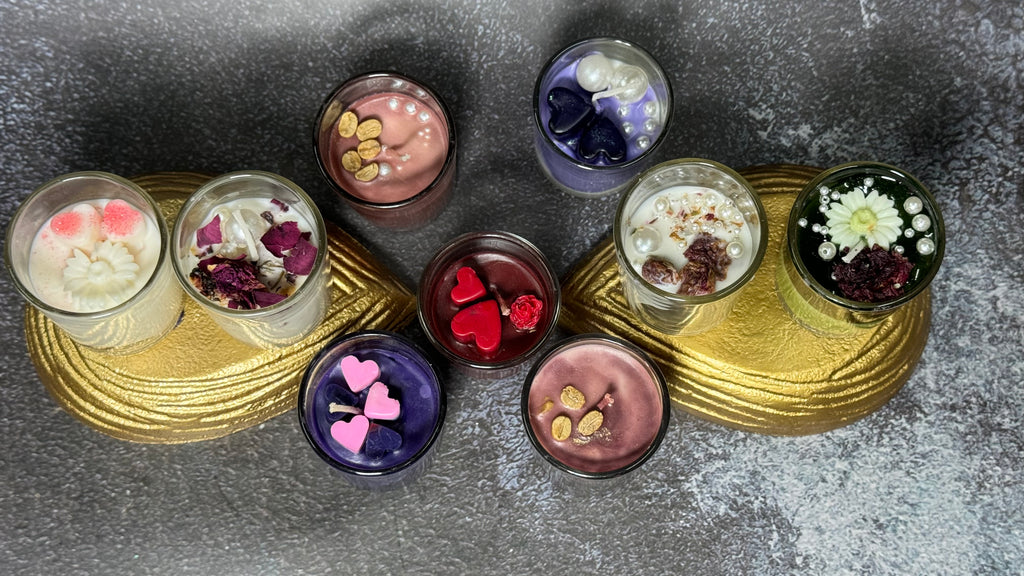 Luxury Mini Glass Jar Candles – Handcrafted Scented Decorative Votive Set