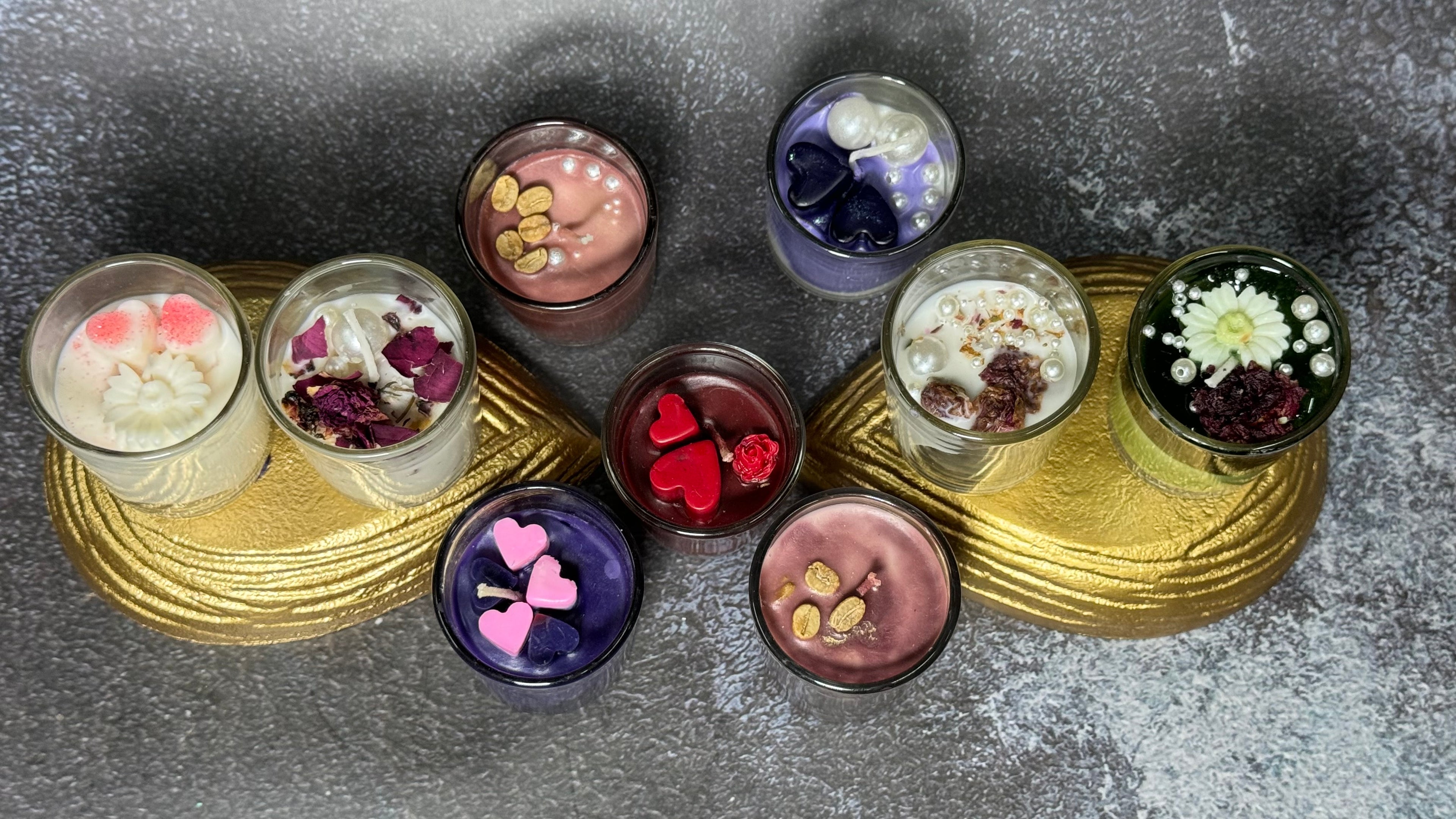 Luxury Mini Glass Jar Candles – Handcrafted Scented Decorative Votive Set