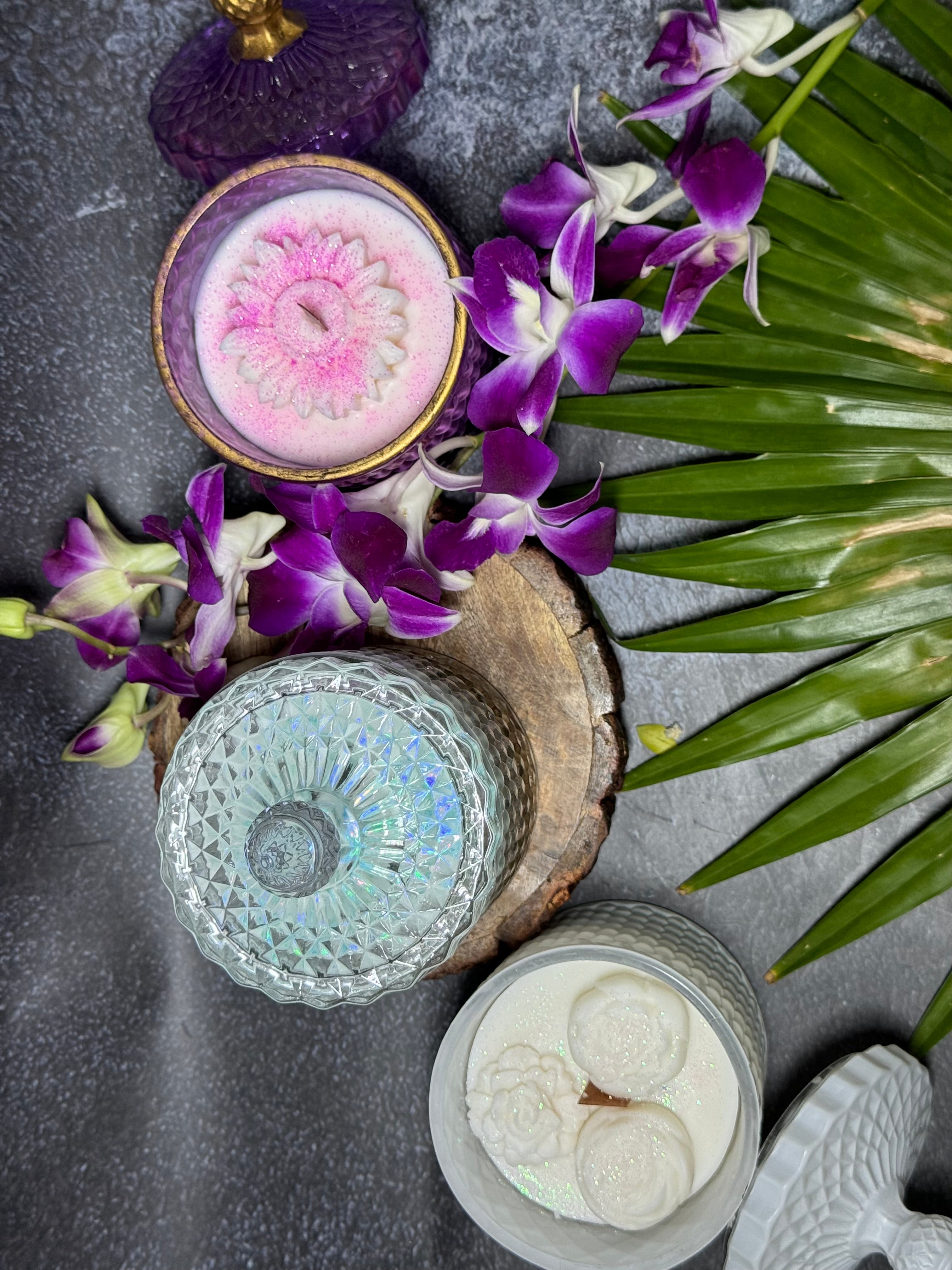 Luxury Crystal Jar Scented Candles with Lid – Premium Decorative Glass Candle Collection