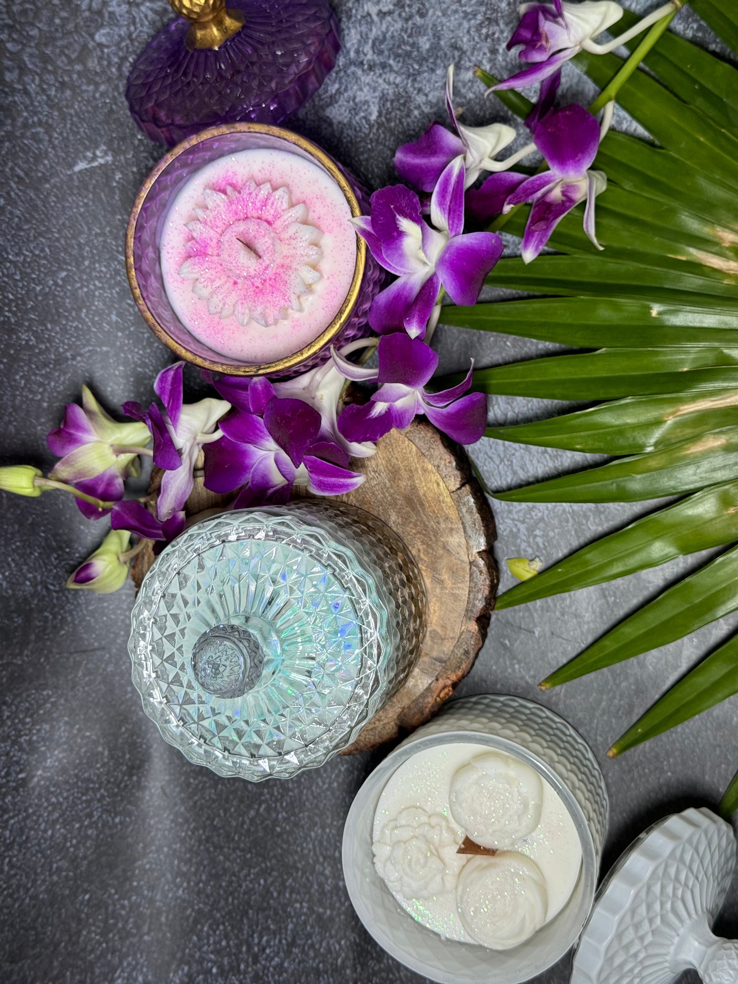Luxury Crystal Jar Scented Candles with Lid – Premium Decorative Glass Candle Collection
