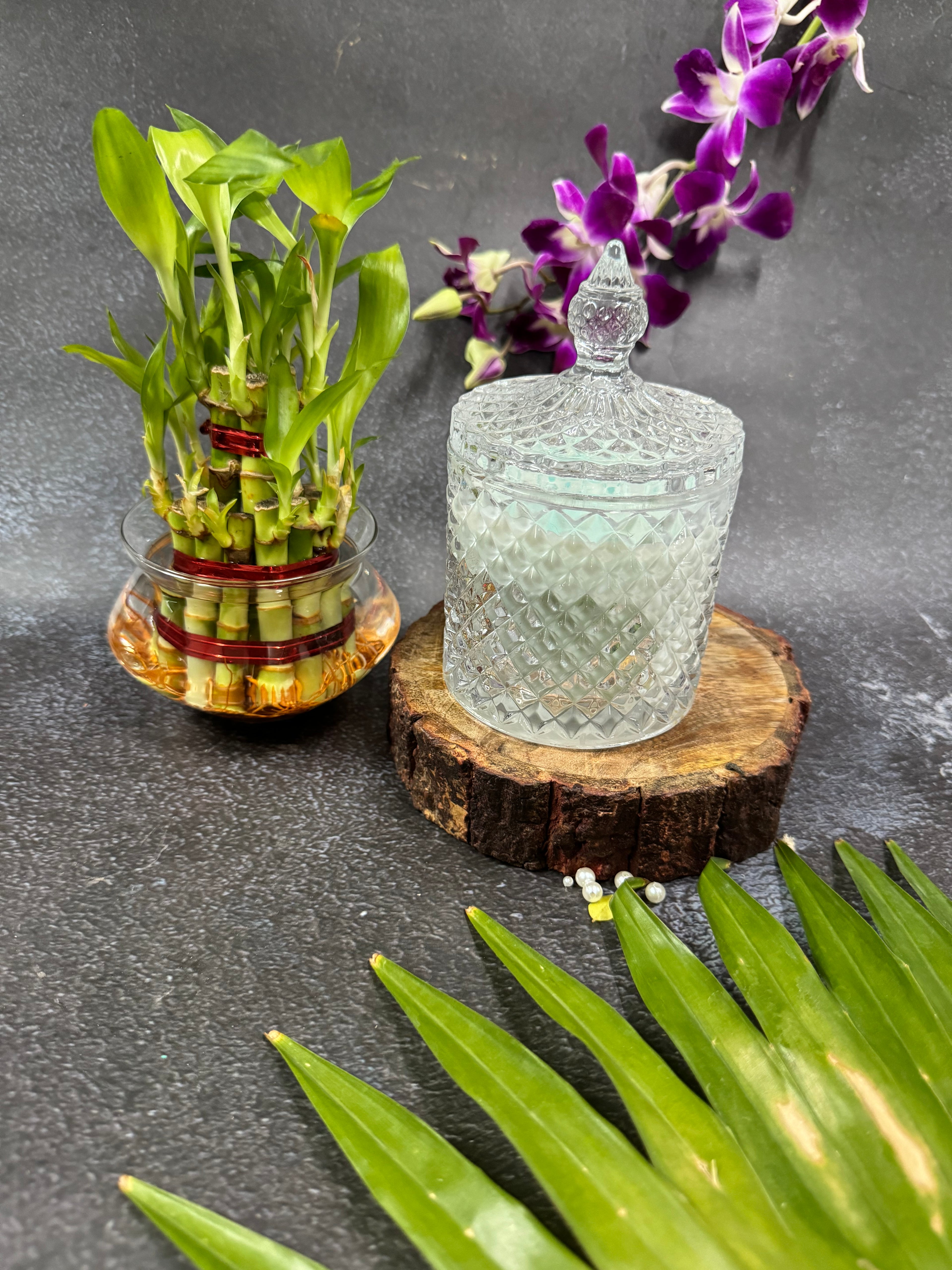 Luxury Crystal Jar Scented Candles with Lid – Premium Decorative Glass Candle Collection