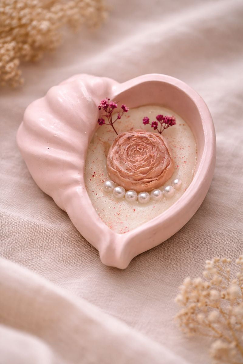 Seafoam Blossom Candle