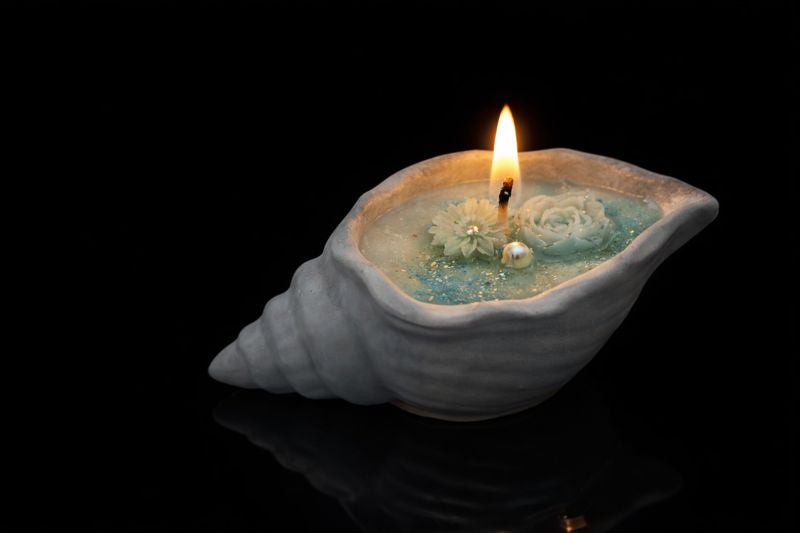 Ocean Bloom Shell Candle Collection