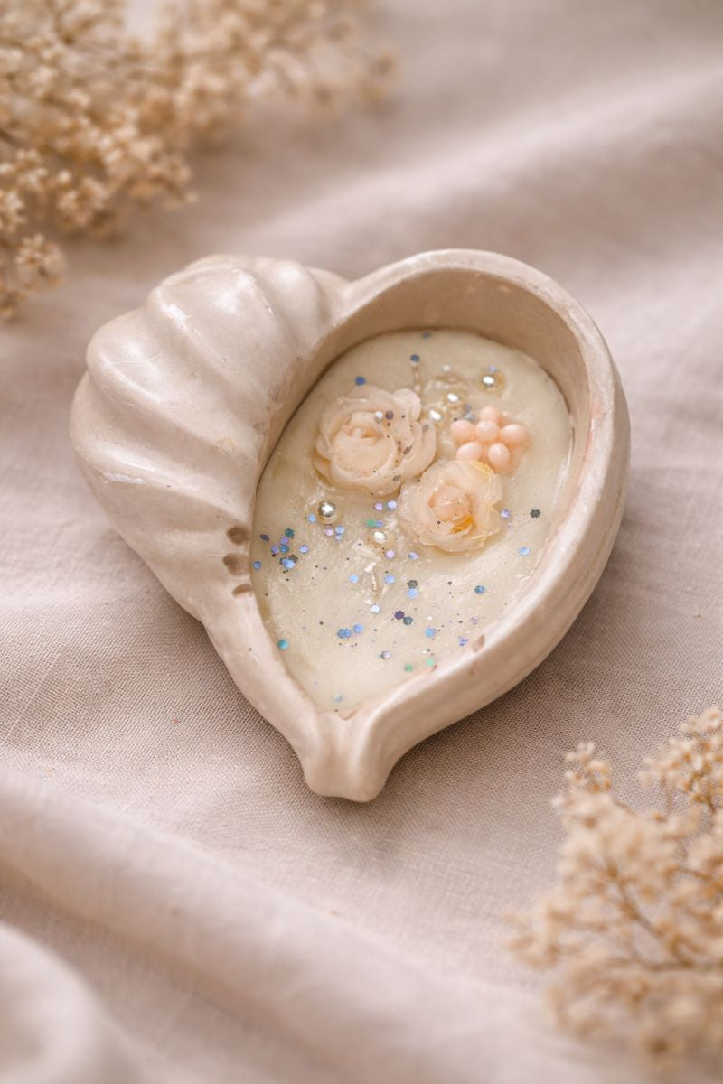 Seafoam Blossom Candle