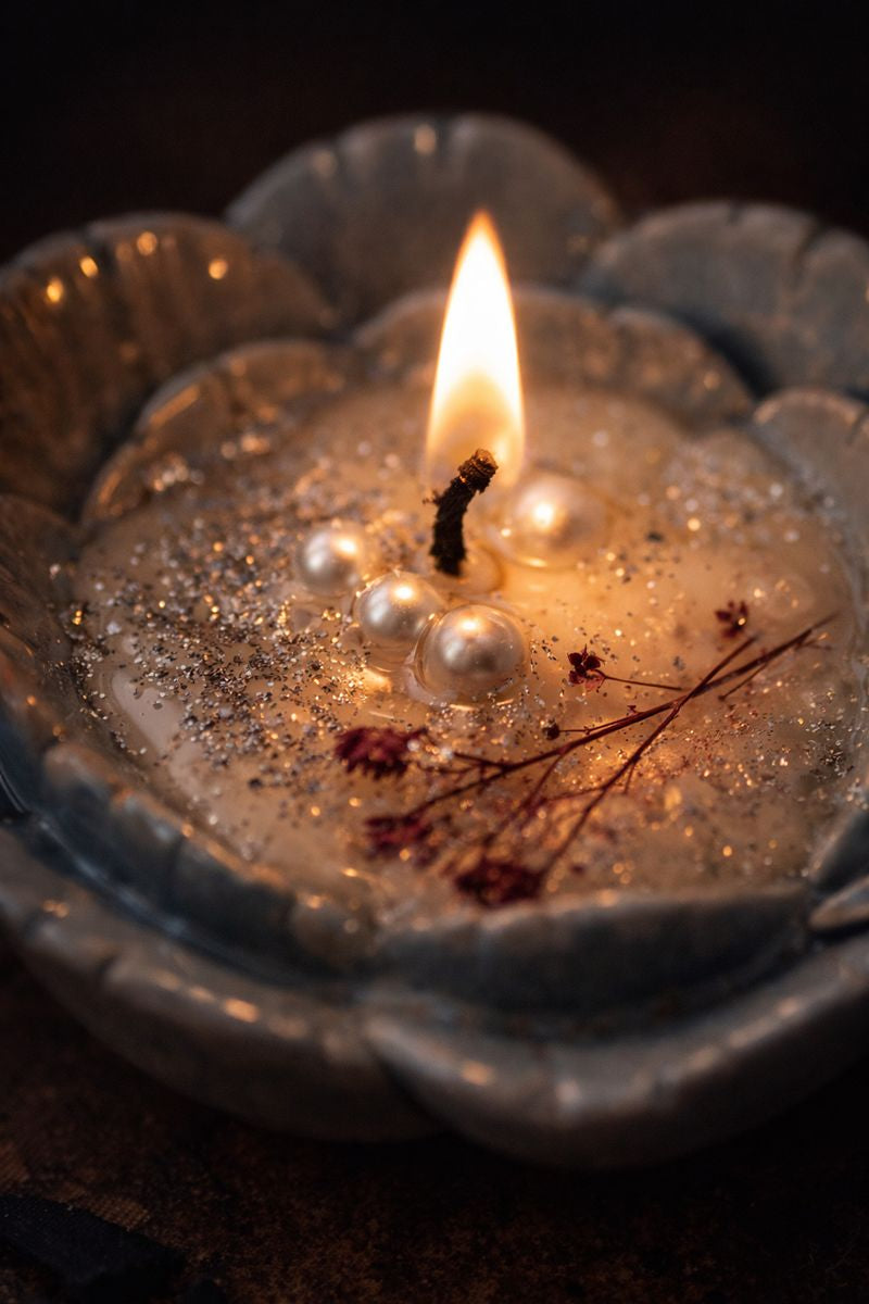 Ceramic  Aura Blossom Candle