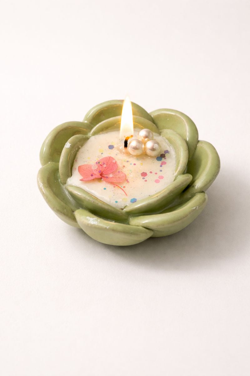 Ceramic  Aura Blossom Candle
