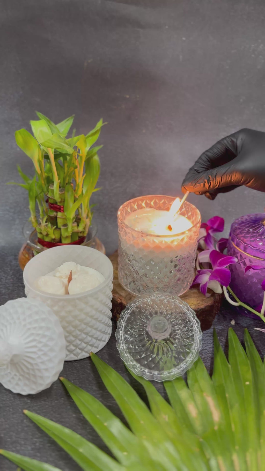 Luxury Crystal Jar Scented Candles with Lid – Premium Decorative Glass Candle Collection